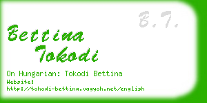 bettina tokodi business card